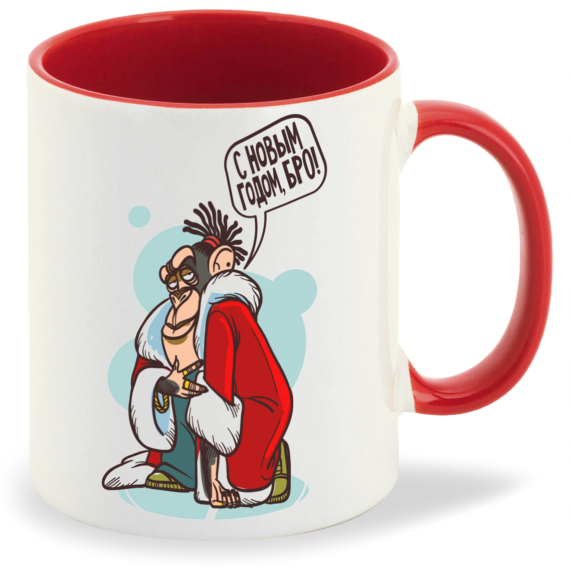 

Кружка CoolPodarok С новым годом бро, С новым годом бро