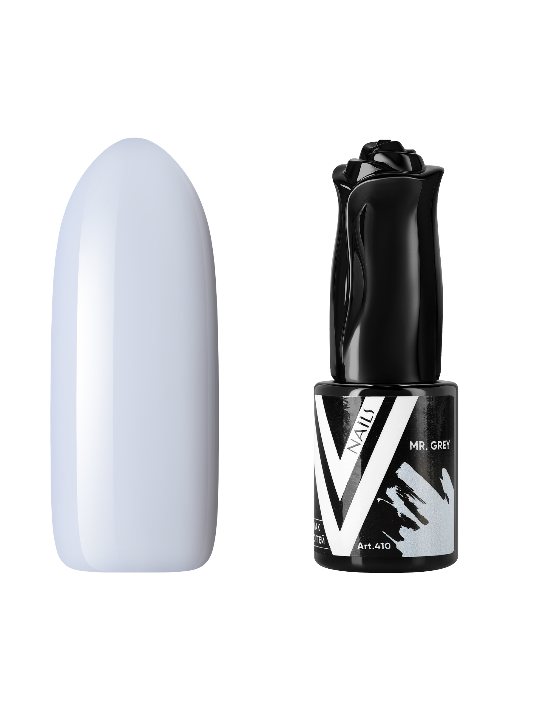Гель-лак Vogue Nails светло-серый без эффектов плотный 10 мл лонгслив женский stay balanced жемчужно серый