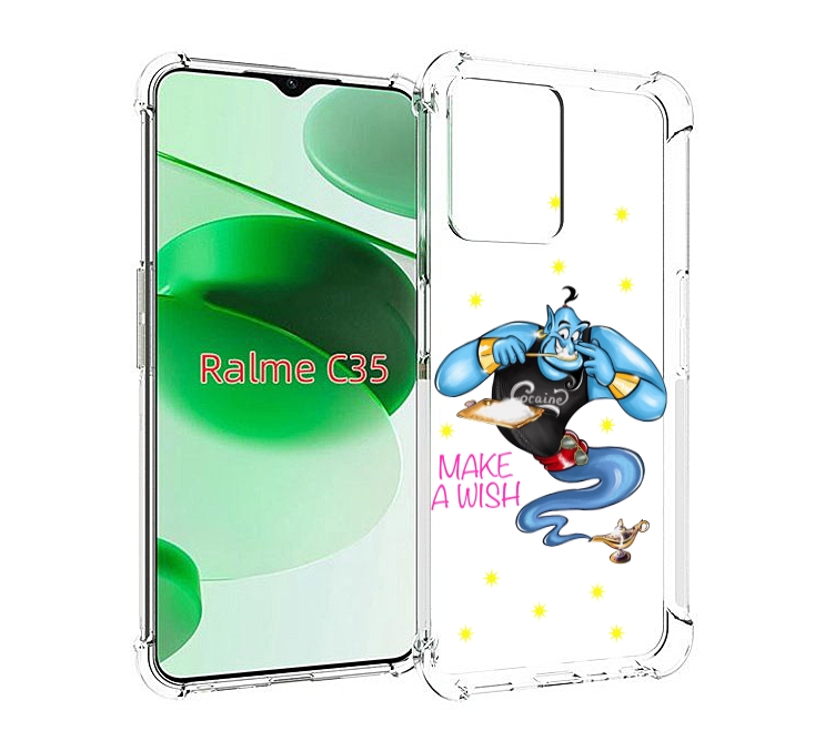 

Чехол MyPads Делай-магию для Realme C35 / Narzo 50A Prime, Прозрачный, Tocco