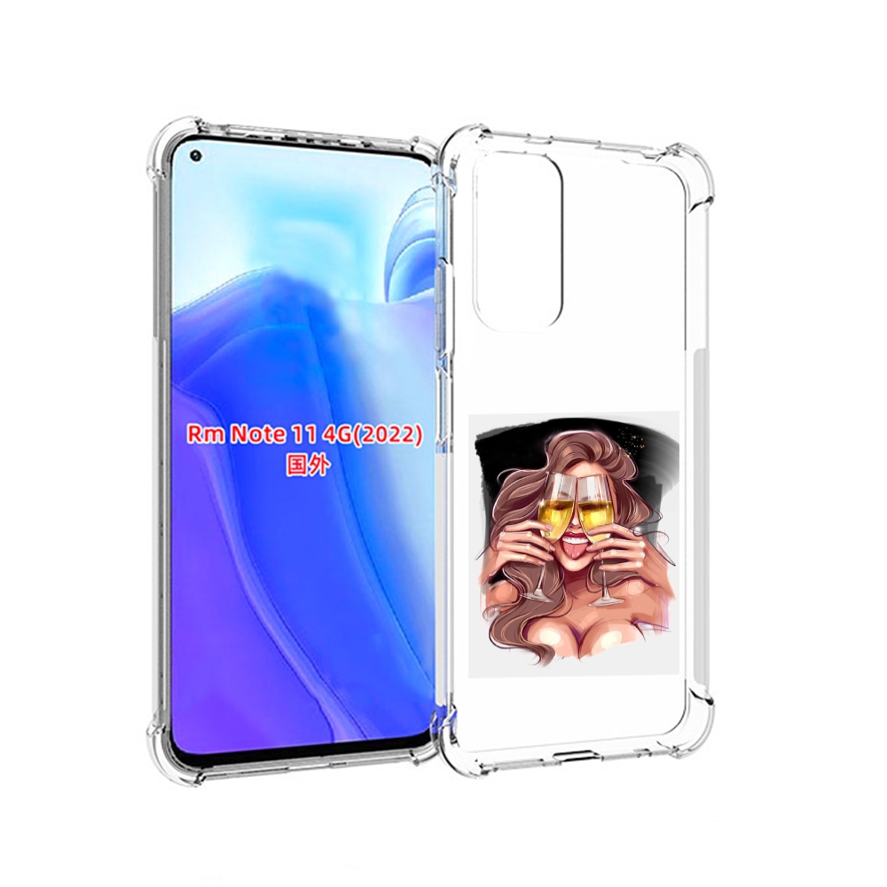 

Чехол MyPads любительница-шампанского-модель женский для Xiaomi Redmi Note 11 4G ( Глоб, Tocco
