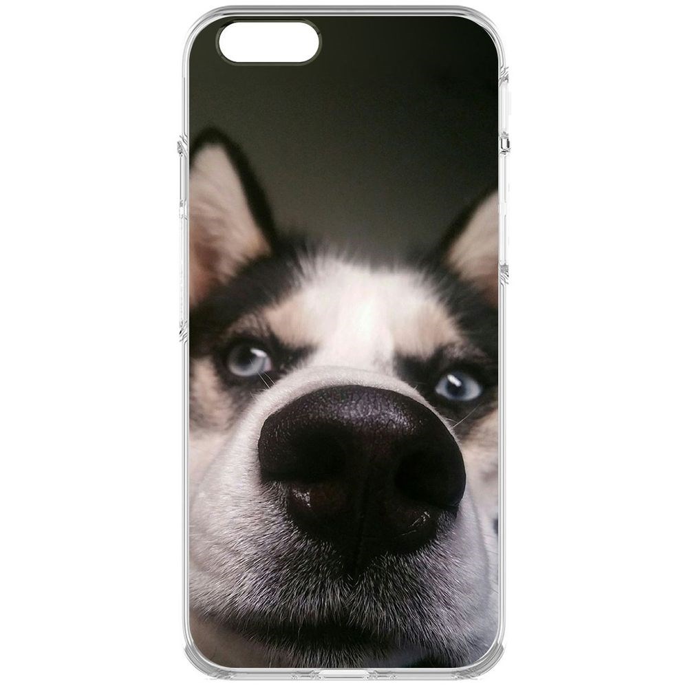 Чехол-накладка Krutoff Clear Case Нос для iPhone 6