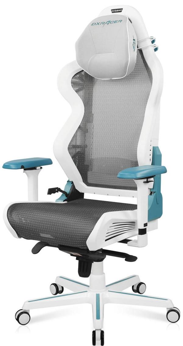 фото Игровое кресло dxracer air d7200 (white/blue)