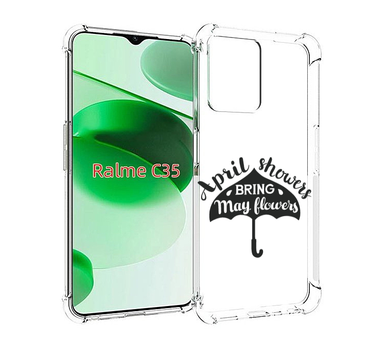 

Чехол MyPads Зонтик для Realme C35 / Narzo 50A Prime, Прозрачный, Tocco