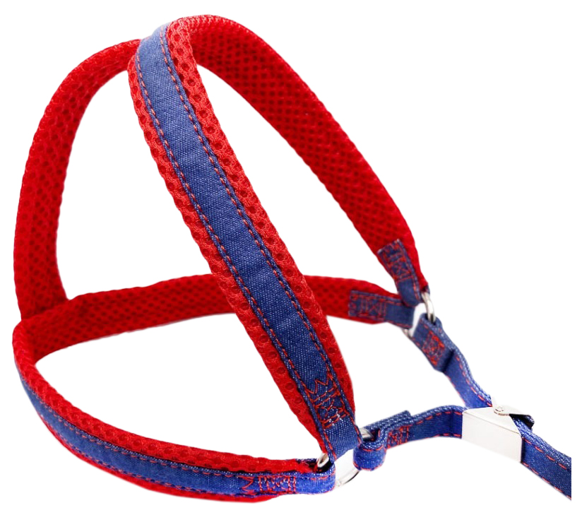 

Шлейка Japan Premium Pet джинсовая Индиго для собак, красная, размер SS, Красный, 683492
