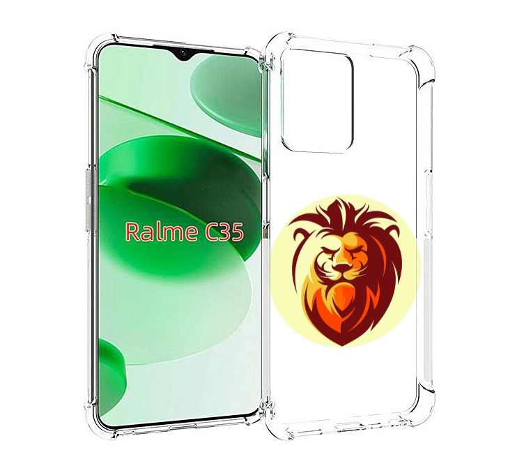 

Чехол MyPads Картинка-Лев для Realme C35 / Narzo 50A Prime, Прозрачный, Tocco