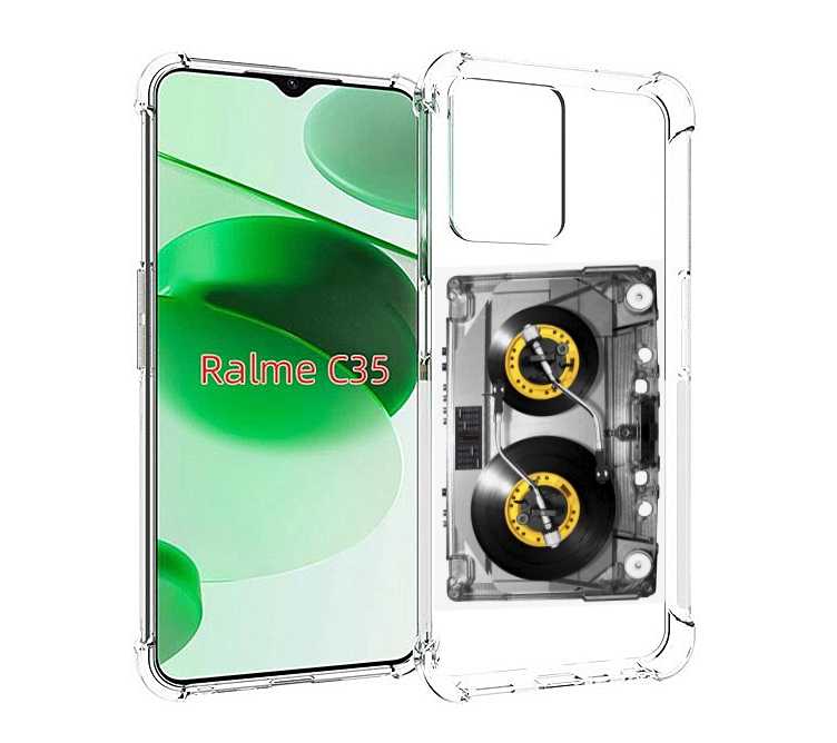 

Чехол MyPads Кассета музыкальная для Realme C35 / Narzo 50A Prime, Прозрачный, Tocco