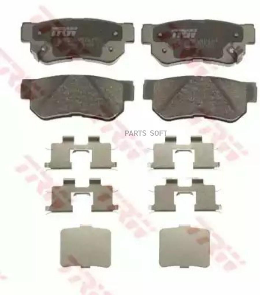 

Тормозные колодки TRW/Lucas задние для Hyundai Santa Fe 2.4i/2.7 v6/2.0crdi GDB3432