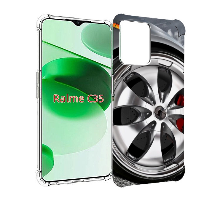 

Чехол MyPads Колесо мужской для Realme C35 / Narzo 50A Prime, Прозрачный, Tocco