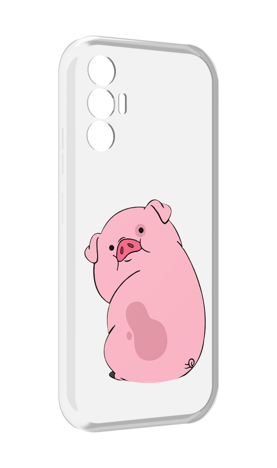

Чехол MyPads милый-поросенок детский для Tecno Pova 3, Прозрачный, Tocco