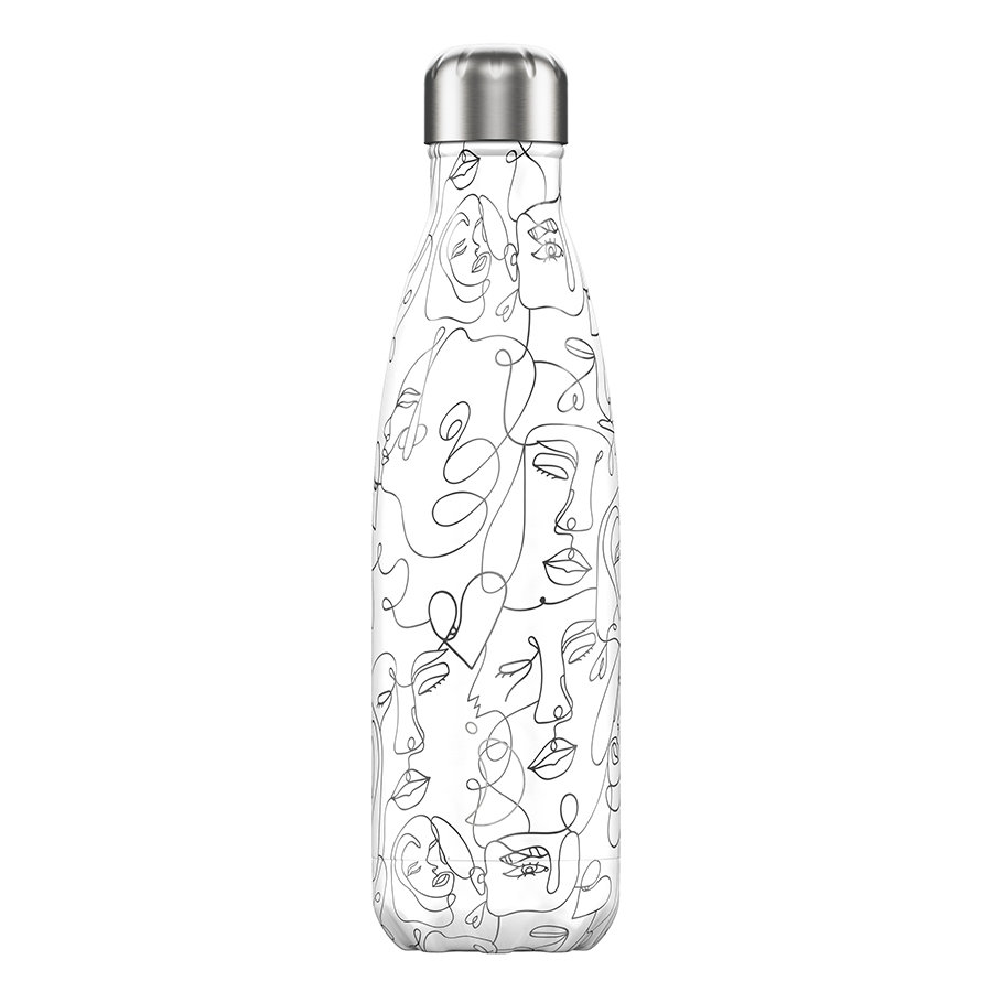 фото Chilly's bottles термос line drawing 500 мл faces b500ldfce