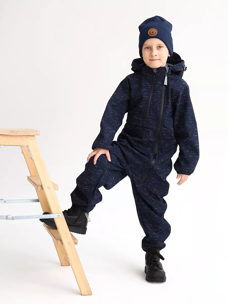 

Комбинезон детский Minidino B-KOM-008, темно-синий, 134, B-KOM-008
