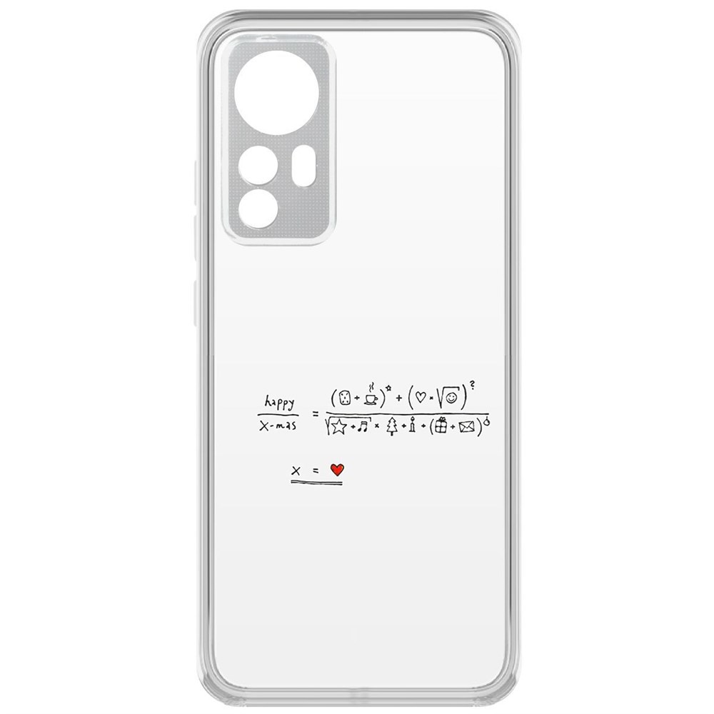 

Чехол-накладка Праздничная формула для Xiaomi 12X, Прозрачный