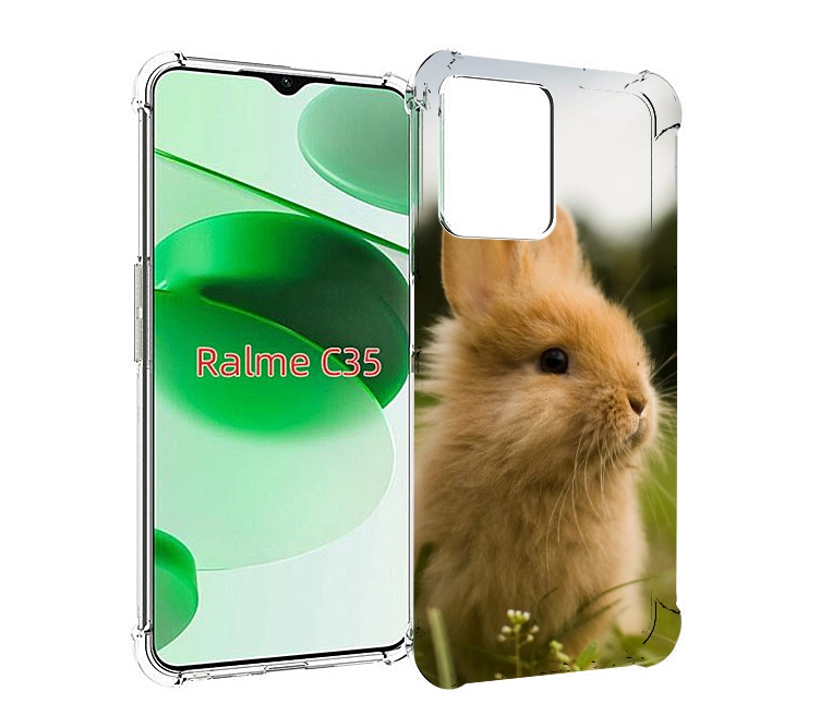 

Чехол MyPads Кролик для Realme C35 / Narzo 50A Prime, Прозрачный, Tocco