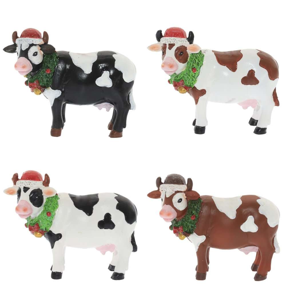 

Фигурка декоративная Коровка L9 W4 H7 см, 4 в KSM-754898, коровка