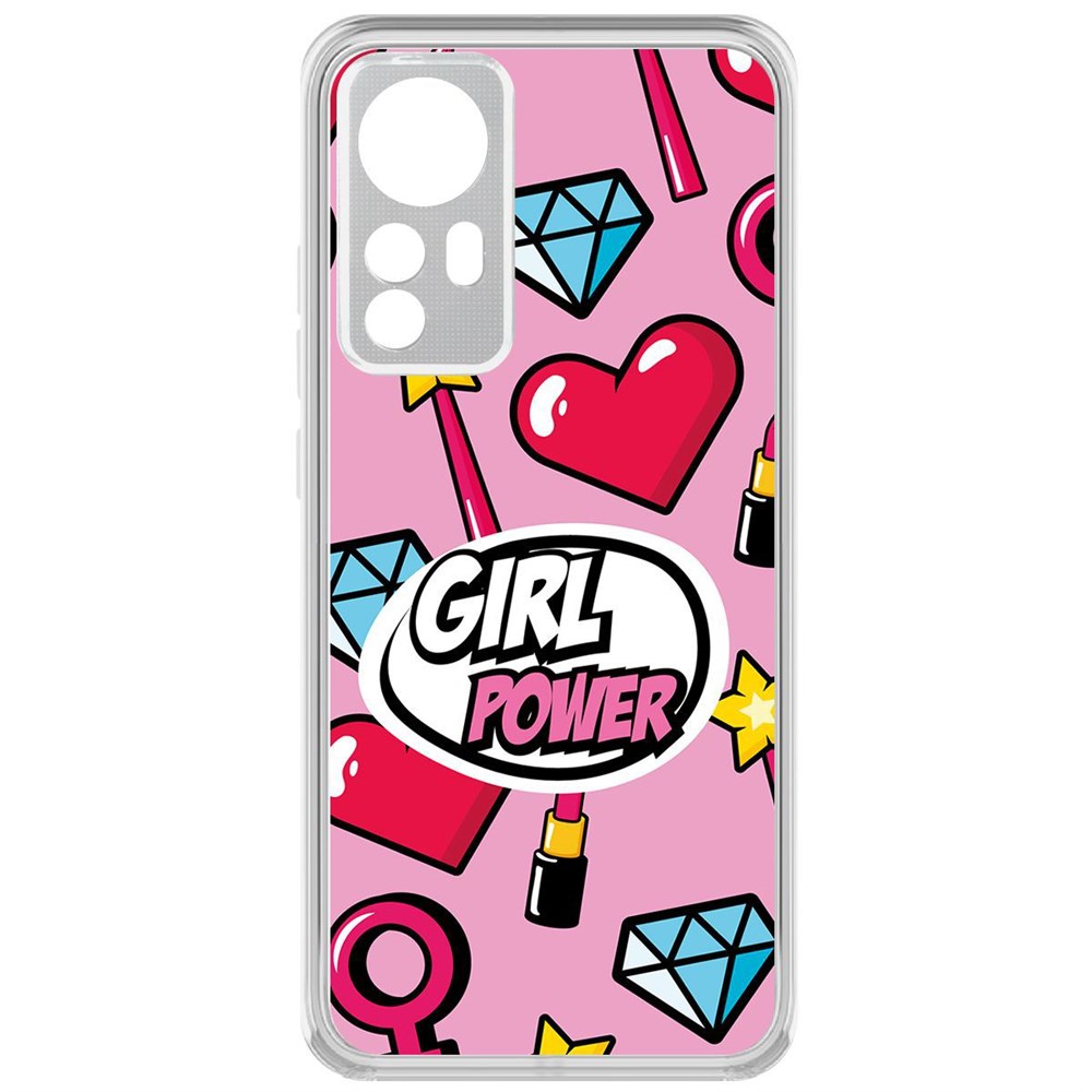 

Чехол-накладка Girl Power для Xiaomi 12X, Прозрачный