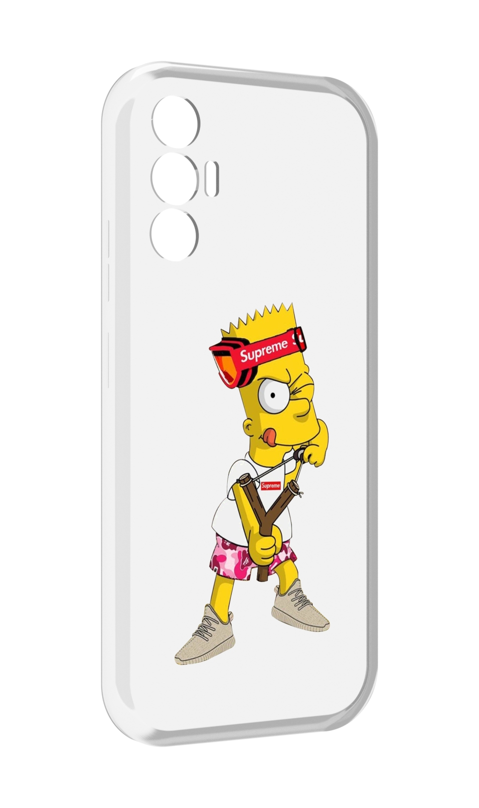 

Чехол MyPads модный-барт-симпсон для Tecno Pova 3, Прозрачный, Tocco