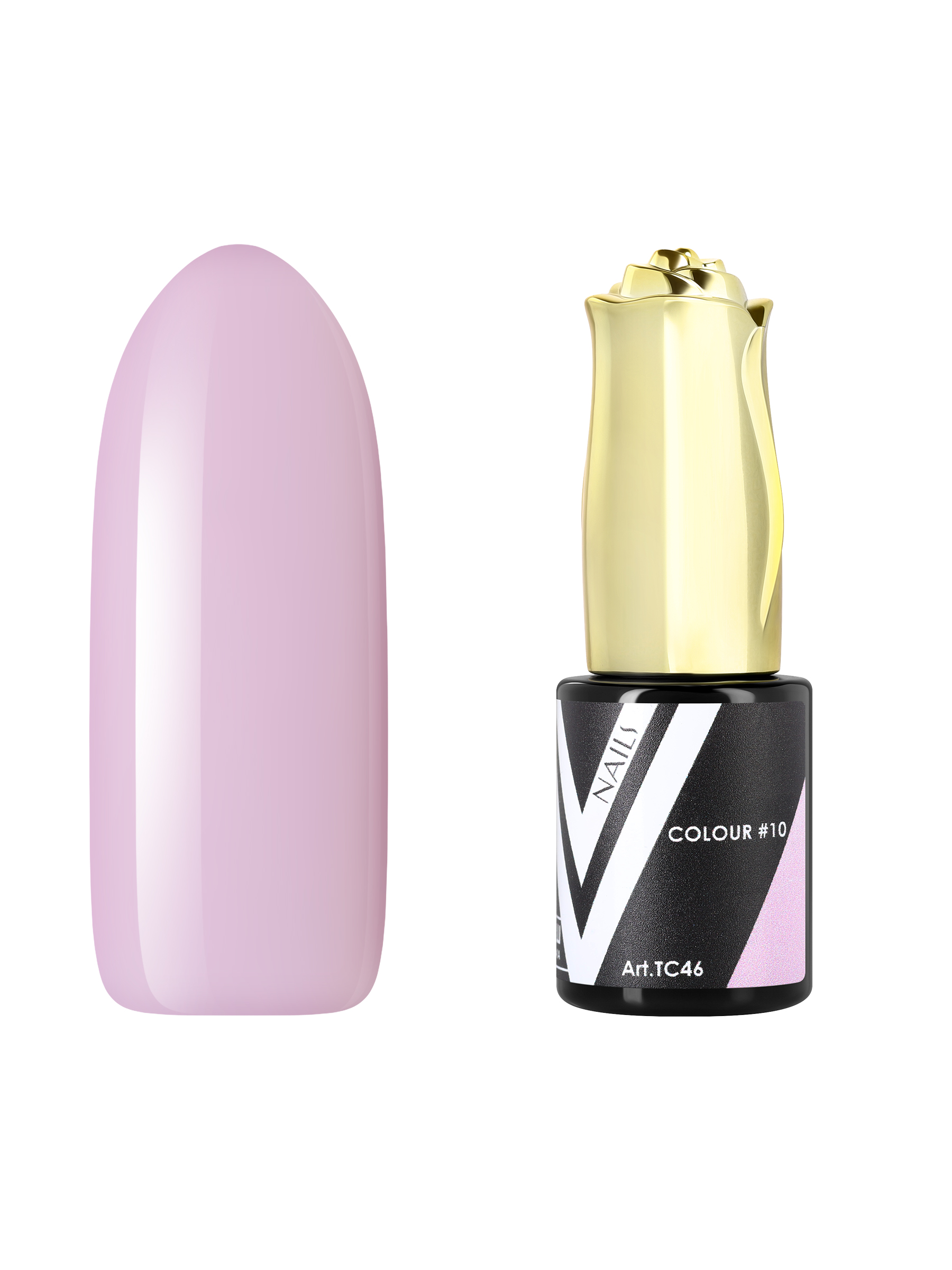 Топ Vogue Nails для гель-лака Colour сиреневый без эффектов без липкого слоя 10 мл