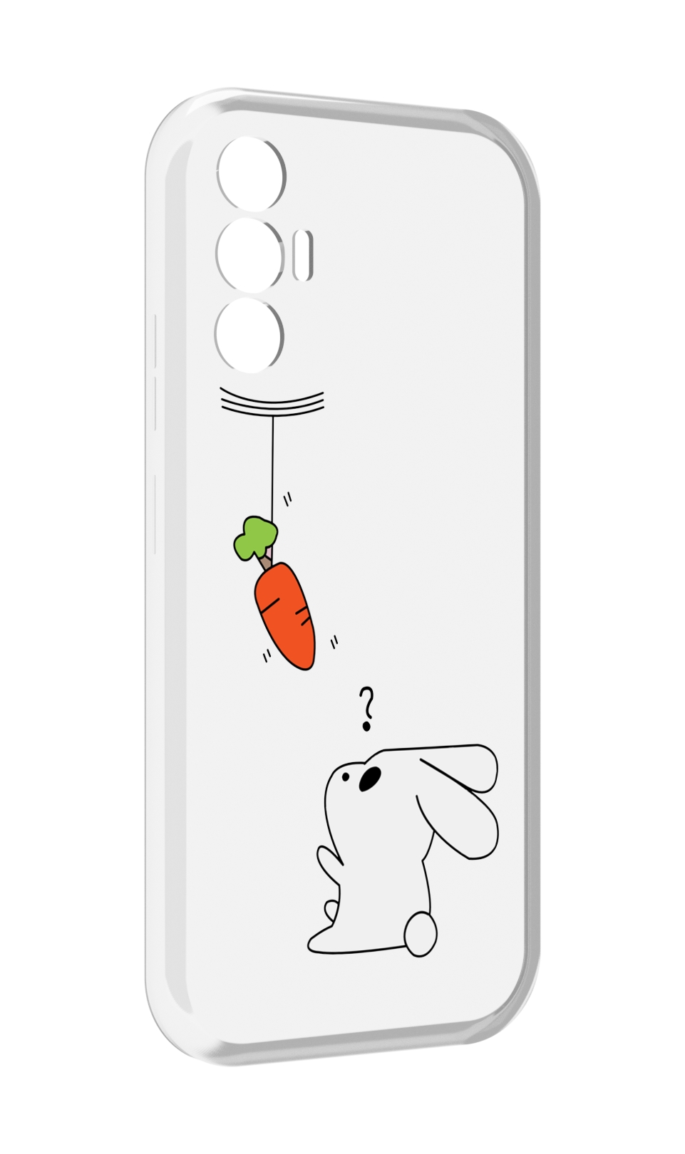 

Чехол MyPads морковка детский для Tecno Pova 3, Прозрачный, Tocco