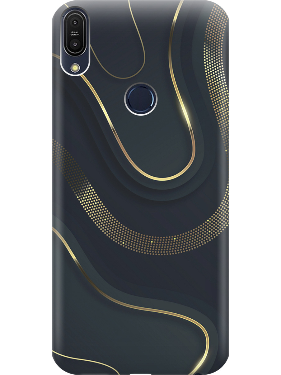 

Силиконовый чехол на Asus Zenfone Max Pro M1 (ZB602KL) с принтом "Золотистые акценты", Прозрачный;золотистый;серый, 719182731