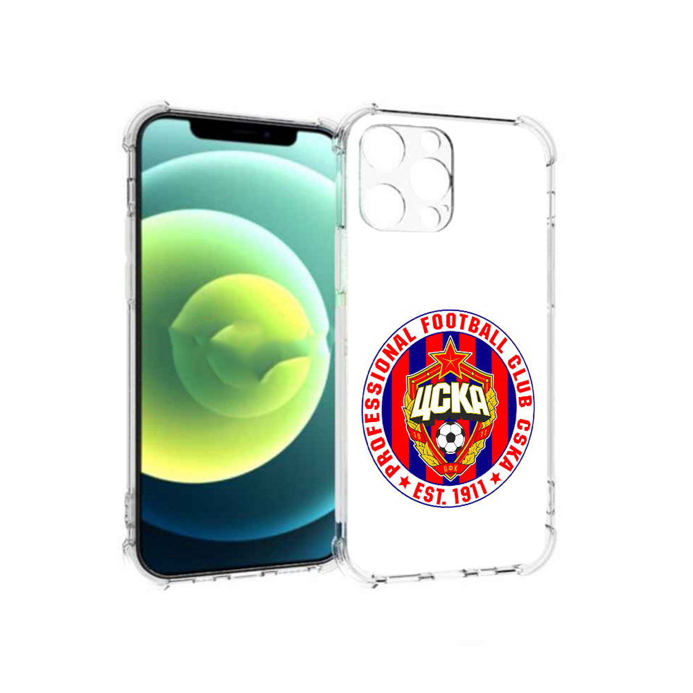 

Чехол MyPads Tocco для Apple iPhone 13 Pro ФК ЦСК логотип (PT163086.612.178), Прозрачный, Tocco