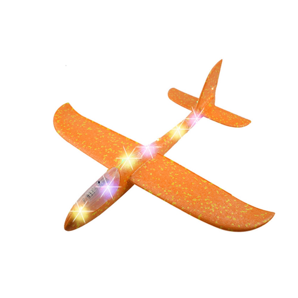 Метательный планер со светящейся кабиной, 48 см Оранжевый 106578 нож метательный