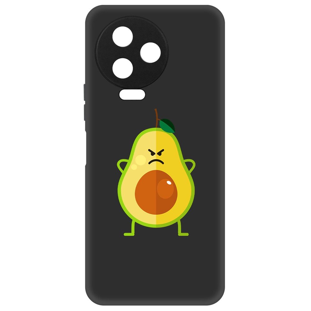 

Чехол-накладка Софт Авокадо Сердитый для Infinix Note 12 2023 (G99), Черный, 418243