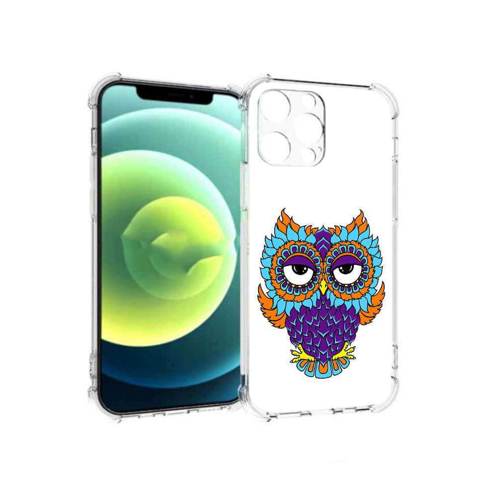 

Чехол MyPads Tocco для Apple iPhone 13 Pro Цветная сова (PT163086.612.198), Прозрачный, Tocco