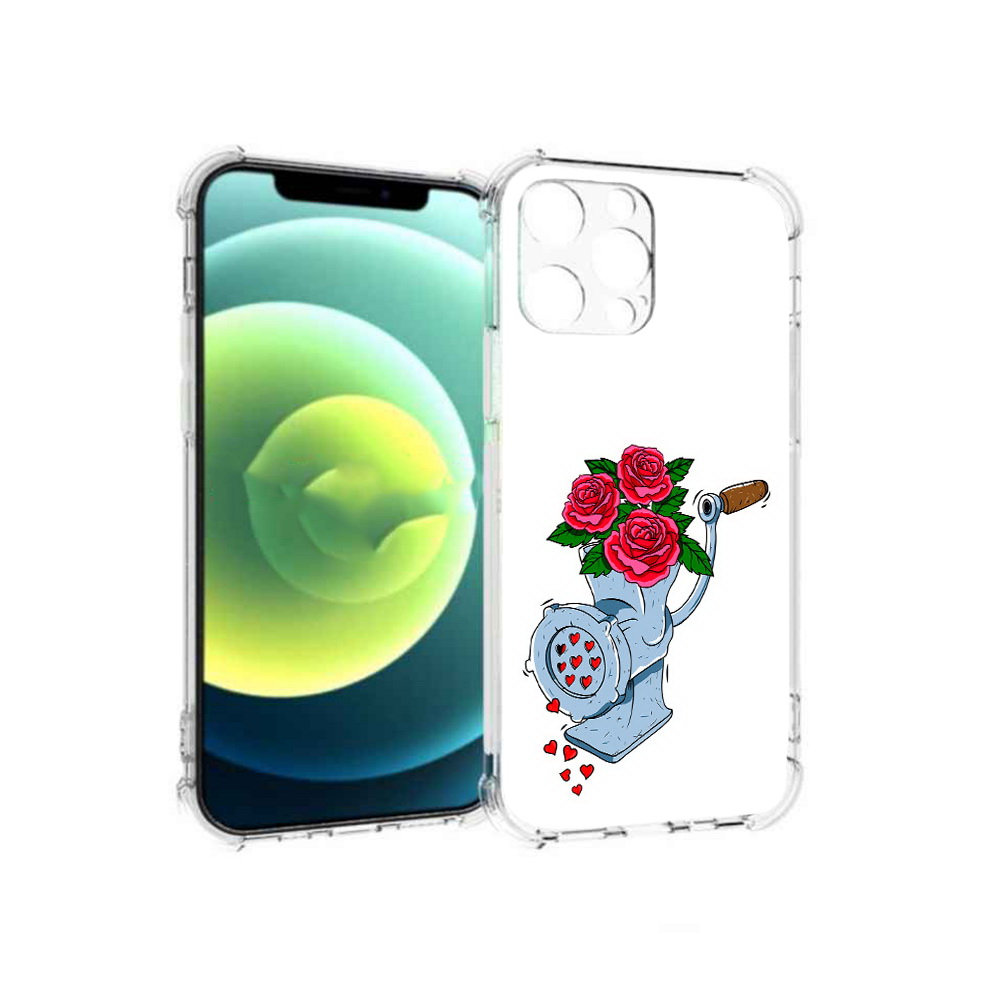 

Чехол MyPads Tocco для Apple iPhone 13 Pro Цветочные сердца (PT163086.612.199), Прозрачный, Tocco
