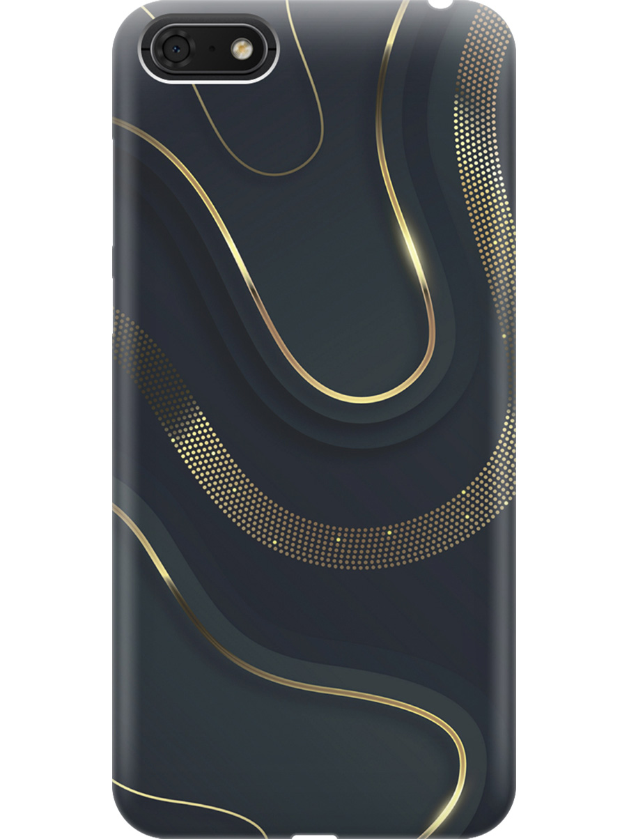 

Силиконовый чехол на Honor 7A / 7S / Huawei Y5 (2018) / Y5 Prime (2018) с принтом 929536, Прозрачный;золотистый;серый, 717872931