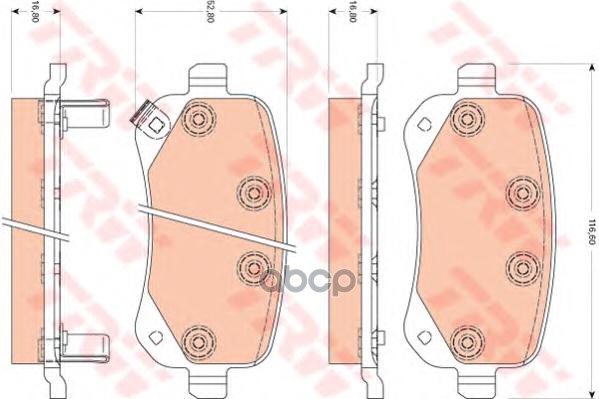 

Колодки дисковые задн. chrysler gr. voyager 3.3/3.8/2.8crd Gdb4176 =1095 02 [68029887aa]