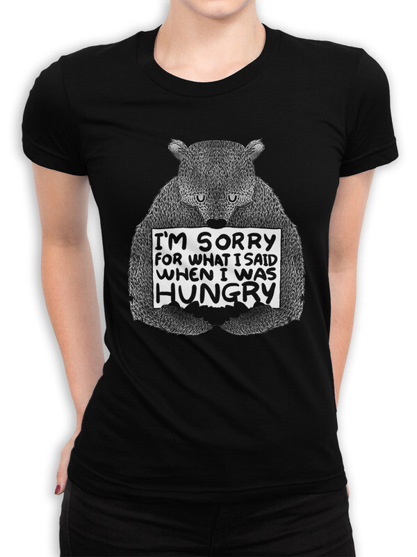 

Футболка женская DreamShirts Studio Голодный Медведь 096-feedmebear-1 черная 3XL, Черный, Голодный Медведь 096-feedmebear-1