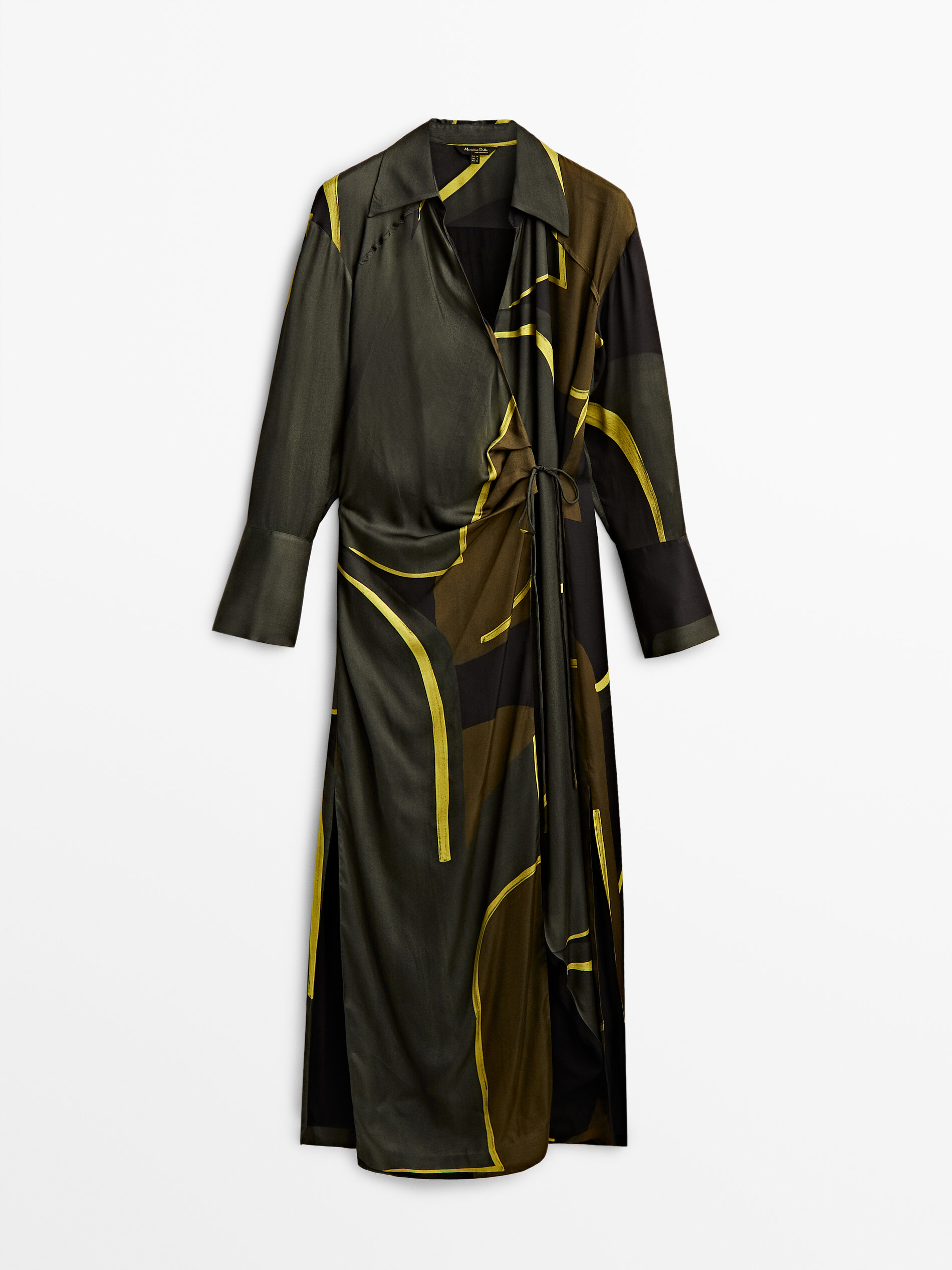 фото Платье женское massimo dutti 06610892527 хаки 36