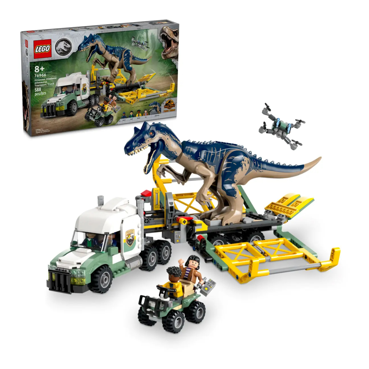 

Конструктор Lego Jurassic World Миссии динозавров Грузовик с аллозавром, 76966