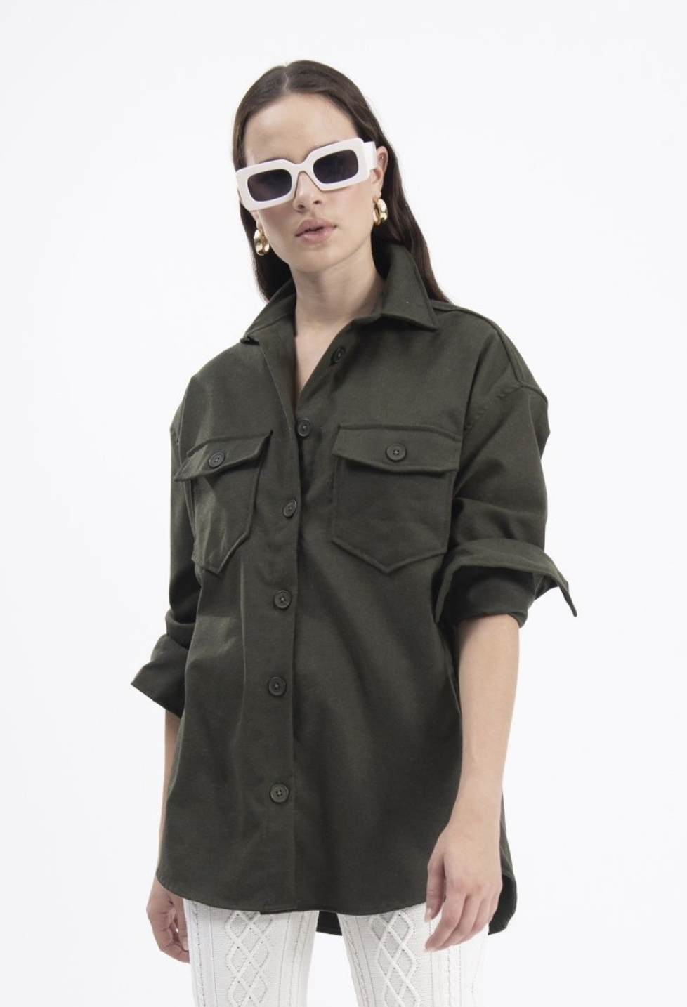 

Рубашка женская THE KUBRA 18559 хаки M, 18559