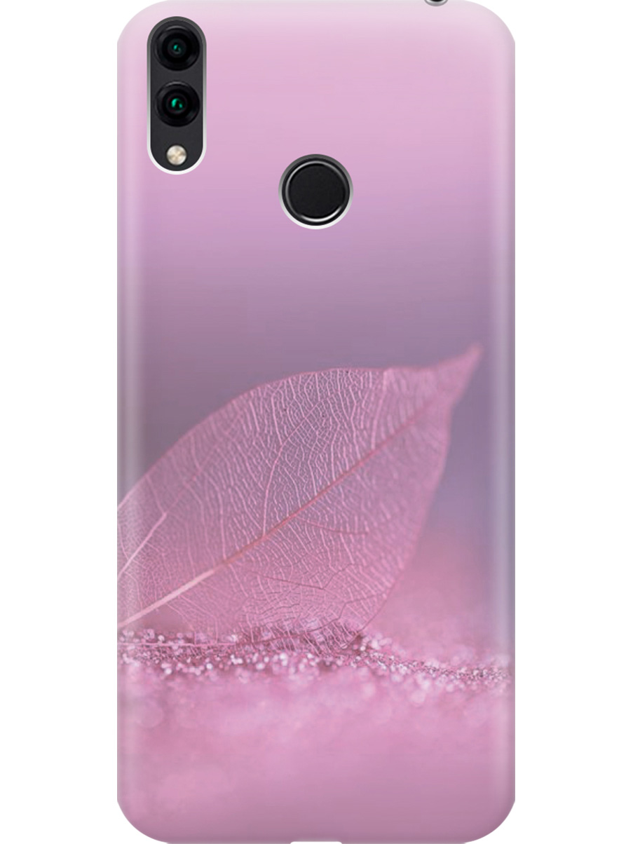 

Силиконовый чехол на Honor 8C с принтом "Листок в розовых блестках", Прозрачный;розовый;фиолетовый, 719708822