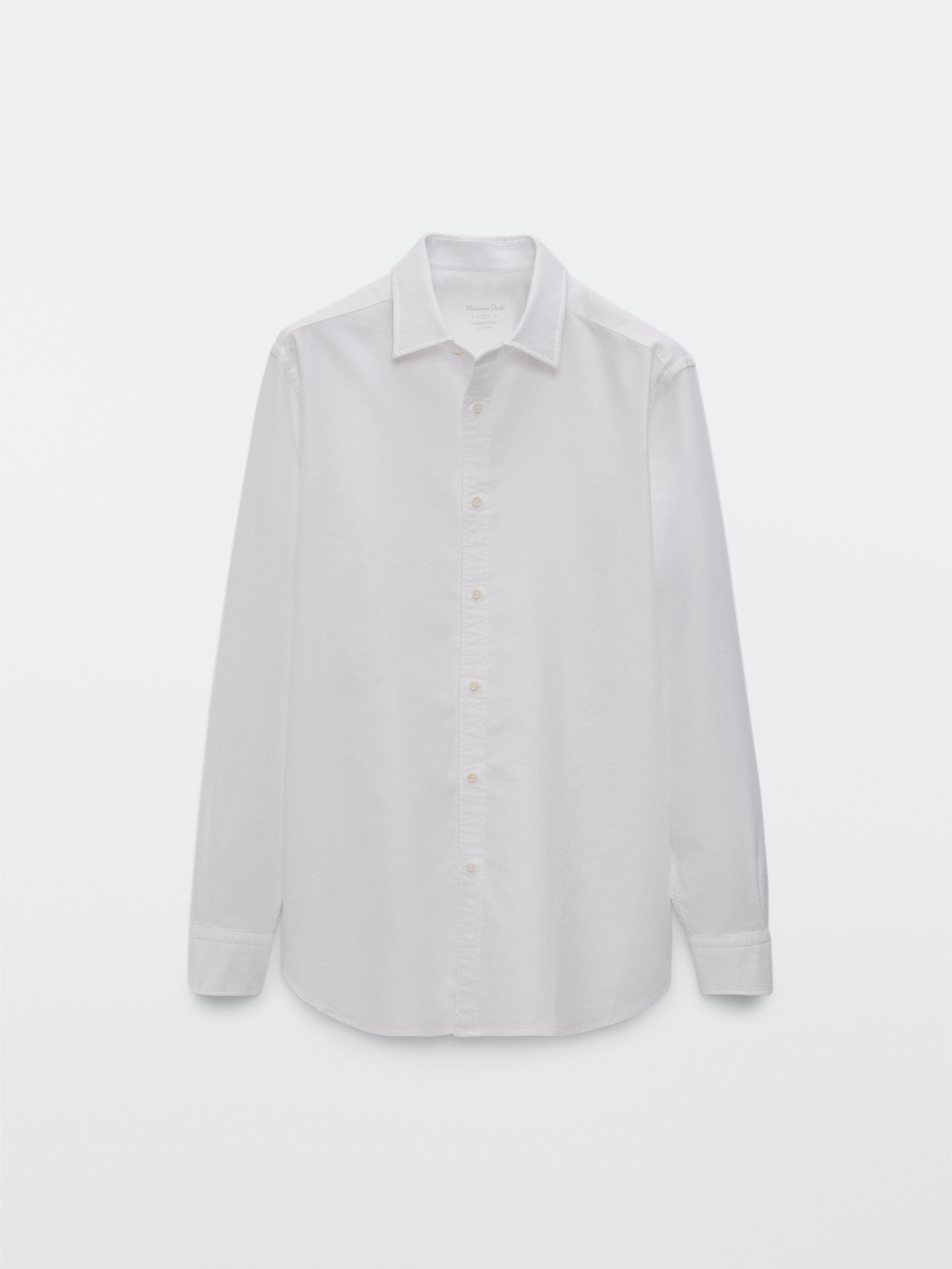 

Рубашка мужская Massimo Dutti 00167221250 белая 2XL, 00167221250