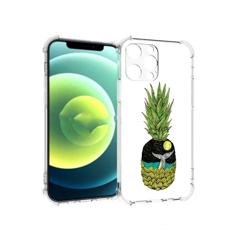 

Чехол MyPads Tocco для Apple iPhone 13 Pro ананас с китом (PT163086.612.220), Прозрачный, Tocco
