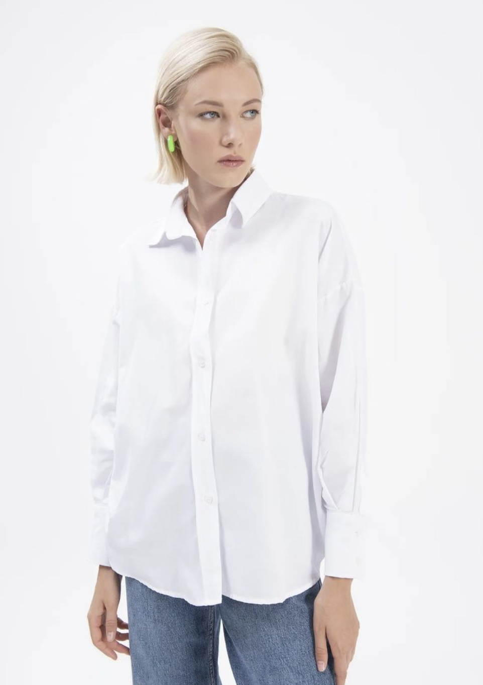 

Рубашка женская THE KUBRA 18440 белая M, Белый, 18440