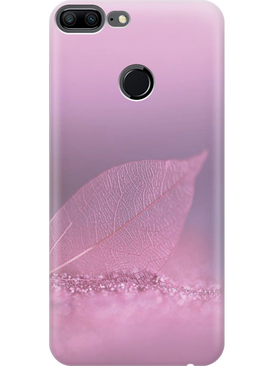 

Силиконовый чехол на Honor 9 Lite с принтом "Листок в розовых блестках", Прозрачный;розовый;фиолетовый, 717568422