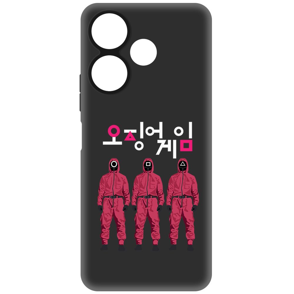 

Чехол-накладка Krutoff Soft Case Игра в кальмара-Персонал для Xiaomi Redmi 13 черный