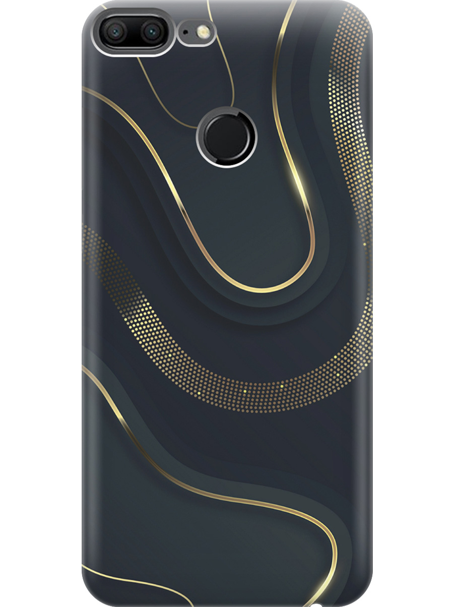 

Силиконовый чехол на Honor 9 Lite с принтом "Золотистые акценты", Прозрачный;золотистый;серый, 717568431