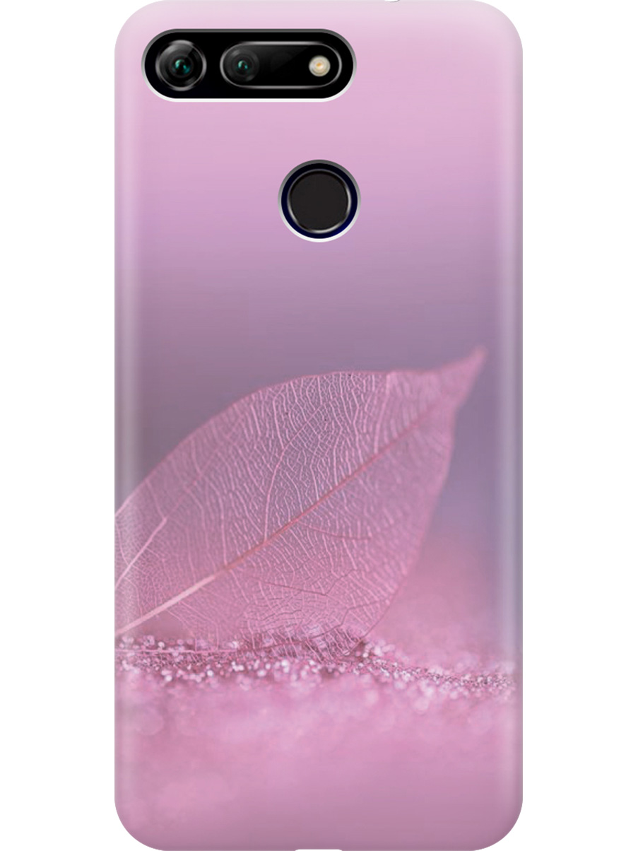 

Силиконовый чехол на Honor View 20 (V20) с принтом "Листок в розовых блестках", Прозрачный;розовый;фиолетовый, 720257722