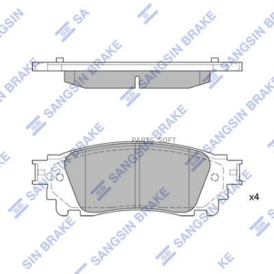 

Колодки дисковые задние \ Lexus NX200/NX300 15> HI-Q SP1827