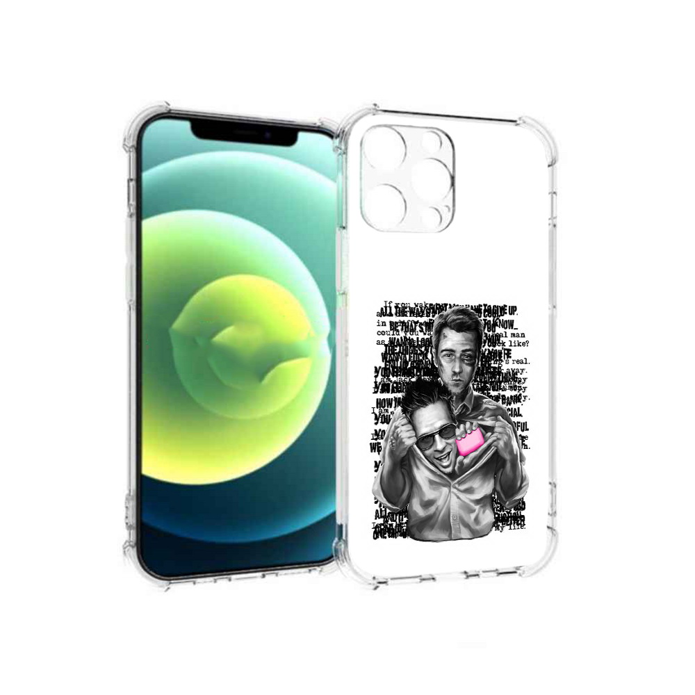 

Чехол MyPads Tocco для Apple iPhone 13 Pro бойцовский клуб (PT163086.612.242), Прозрачный, Tocco