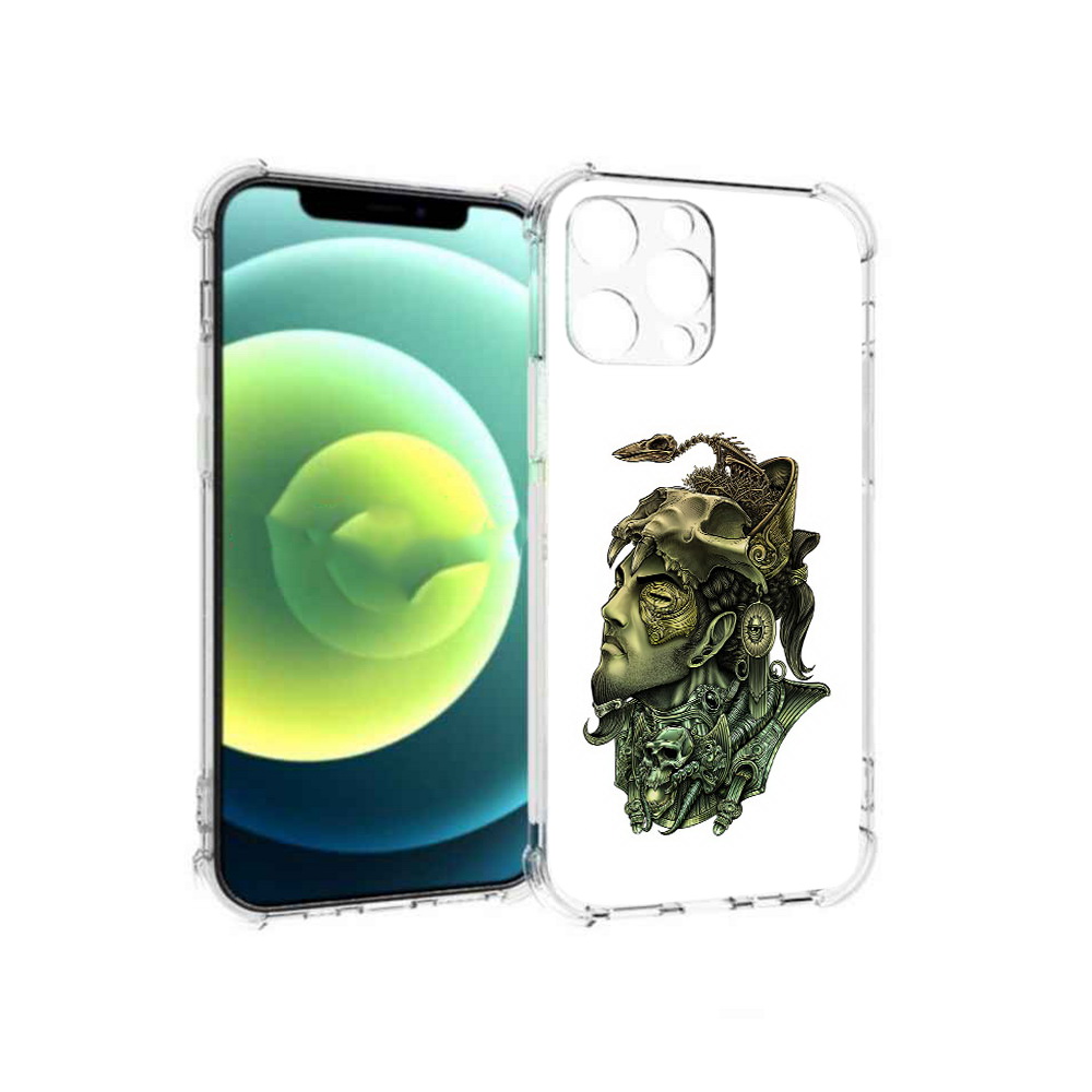 

Чехол MyPads Tocco для Apple iPhone 13 Pro бронзовый воин (PT163086.612.248), Прозрачный, Tocco