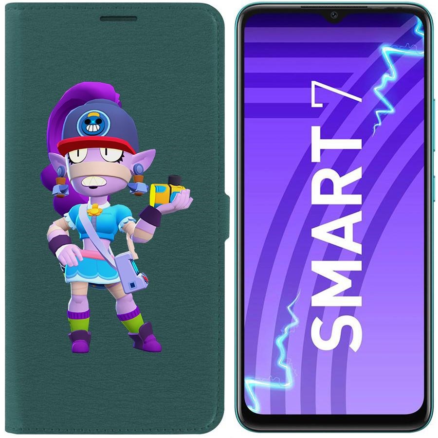 

Чехол-книжка Эко для Infinix Smart 7 Brawl Stars-Суперфанатка Эмз