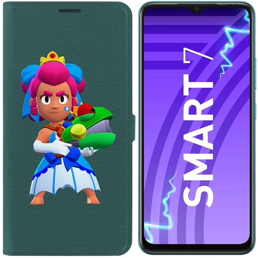 

Чехол-книжка Эко для Infinix Smart 7 Brawl Stars-Принцесса Шелли