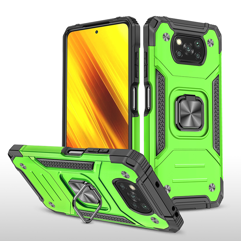 фото Противоударный чехол legion case для xiaomi poco x3 pro/poco x3 (салатовый) black panther