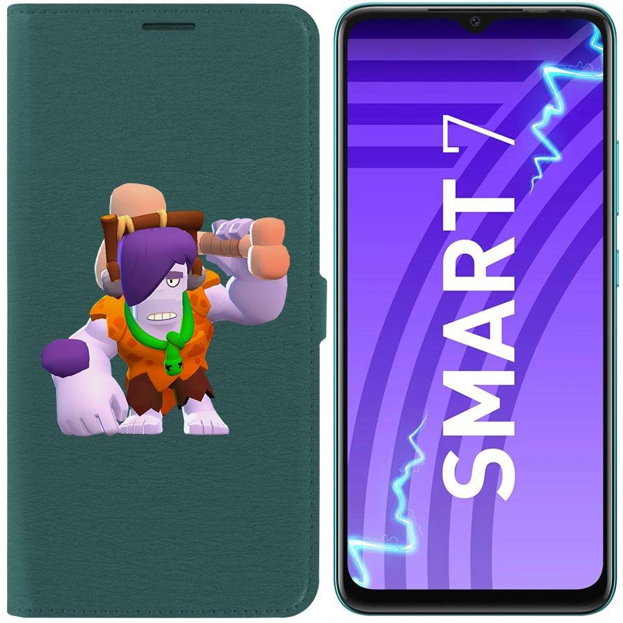 

Чехол-книжка Эко для Infinix Smart 7 Brawl Stars-Пещерный Фрэнк