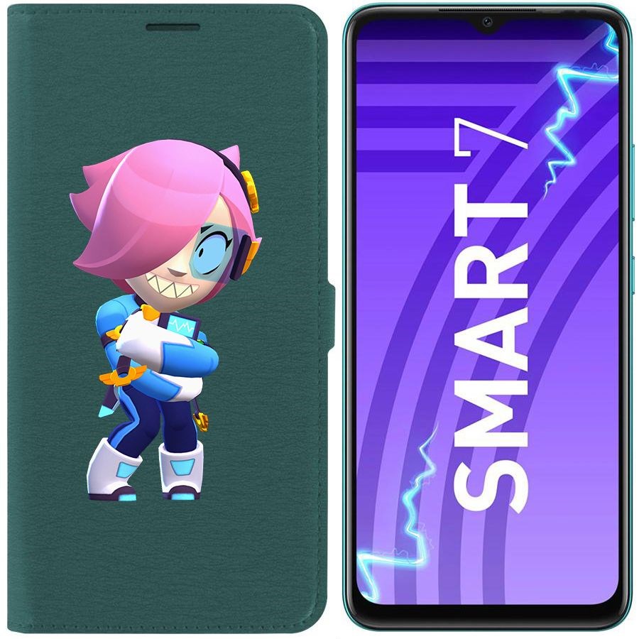 

Чехол-книжка Эко для Infinix Smart 7 Brawl Stars-Колетт Навигатор